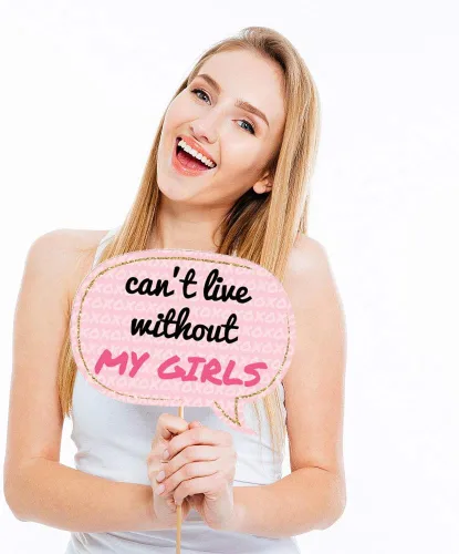 Vista 3 de Big Dot of Happiness Be My Galentine - Kit de accesorios para cabina de fotos para fiesta de Galentine y San Valentín, 20