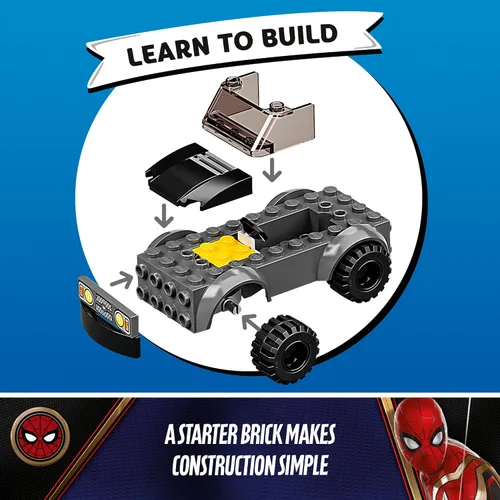 Vista 4 de LEGO Marvel Spider-Man vs. Mysterio's Drone Attack 76184 Kit de construcción (73 piezas)
