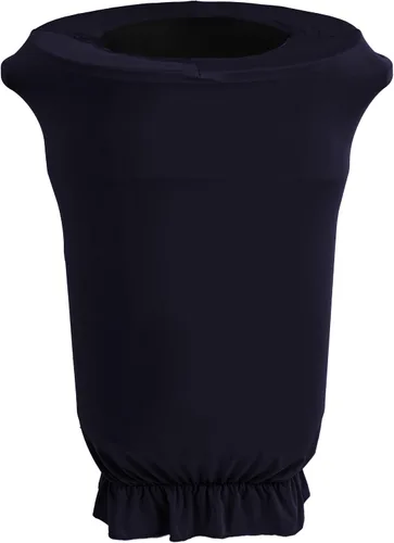 Vista 8 de LA Linen Funda elástica de elastano ajustable para cubo de basura Slim Jim de 23 galones, cubierta de contenedor de residuos, decoración de patio
