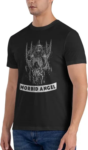 Vista 4 de PEYDEN Morbid Angel T Shirt Men Summer Fashion Breathable Cotton Round Neckline Shirt Sports Fitness Short Sleeve Tees