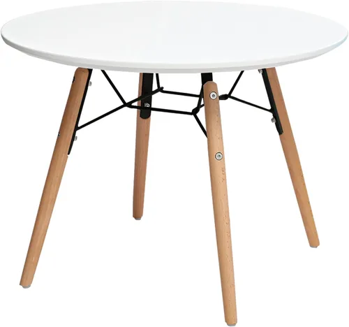 Vista 3 de Neos Modern Furniture Midcentury MDF Top Kids Side, mesa infantil blanca