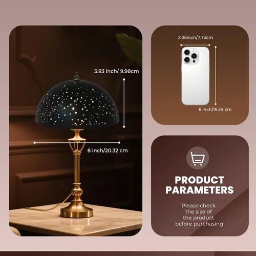Vista 4 de Pantalla de lámpara con clip, cubierta de bombilla con forma de cúpula de metal, decoración de iluminación moderna, pantalla pequeña para luces