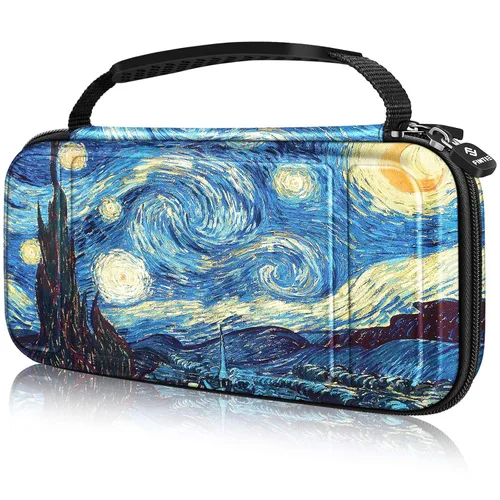 Vista 14 de FINTIE - Funda de transporte a prueba de golpes para Nintendo Switch Lite 2019 Hard Shell Protective Cover, Portable Travel Storage Bag, Game Card