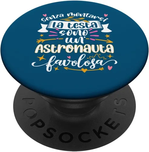 Vista 6 de Astronauta Favolosa Divertente Donna Regali Ragazzi PopSockets MagSafe PopGrip for iPhone