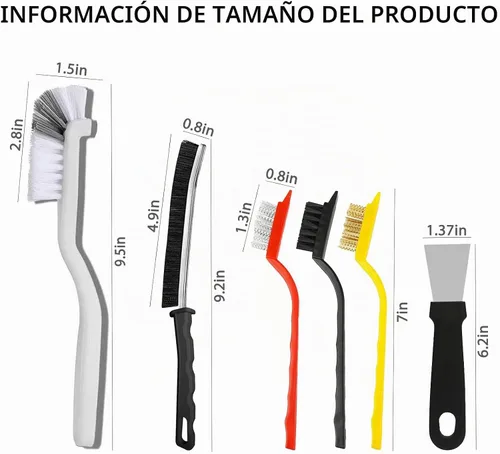 Vista 2 de Cepillo de limpieza de hendiduras, cepillo para lechada, suministros de limpieza de la casa, herramientas de limpieza de huecos, artículos