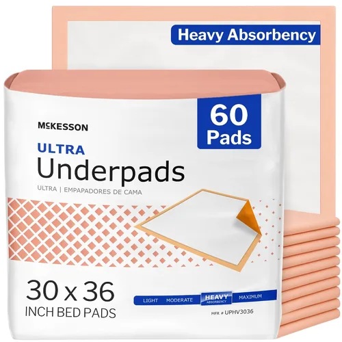 Vista 20 de McKesson Ultra Underpad, incontinencia, gran absorción, 30 x 30 pulgadas, 10