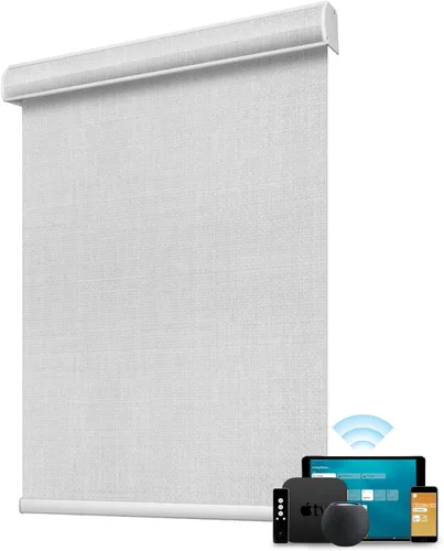 Vista 37 de SmartWings Persianas enrollables con cable duro PoE 100% opacas, muestra de tela