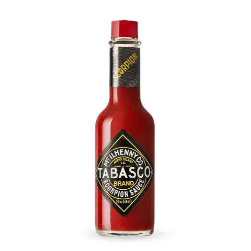 Vista 18 de TABASCO Brand Scorpion Sauce - Salsa picante intensa y ardiente, botella de vidrio, atrevida y picante, pimienta escorpión, mezcla de guayaba