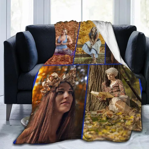 Vista 27 de Manta personalizada con collages de fotos, mantas personalizadas para familiares, amigos, perros o mascotas, utilizada como recuerdo y regalo, 1 1