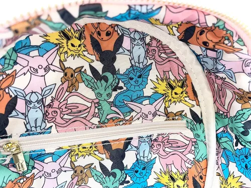Vista 5 de Loungefly Pokemon Eeveelutions - Bolso de hombro con doble correa para mujer