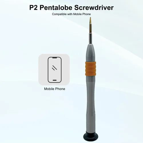 Vista 2 de Pentalobe - Destornillador P2 0.031 in TS1 PL1 para Apple iPhone Huawei P9 Mantenimiento, S2 cabeza de acero de alta aleación, punta magnética, tapa
