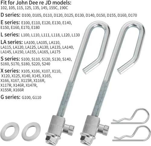 Vista 4 de GX24864 GX21718 Kit de barra de elevación de cubierta para cortacésped John Dee re - Kit de eslabones de elevación de cubierta compatible con JD