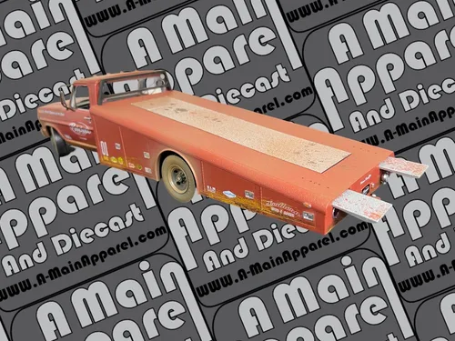 Vista 4 de 1970 F-350 Rampa Camión Rojo Imprimación (Roja) Cartilla de Cerkchop's Chop Shop 1/18 Modelo fundido a troquel por Acme A1801416
