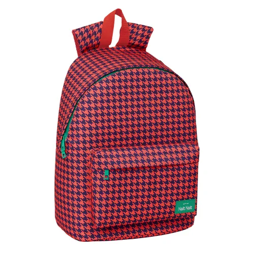 Vista 2 de Mochila para Portátil Nait Nait Pata de gallo coral Coral 31 x 41 x 16 cm