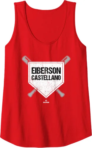 Vista 4 de Homeplate Gameday Eiberson Castellano Prospect Baseball Fan Tank Top
