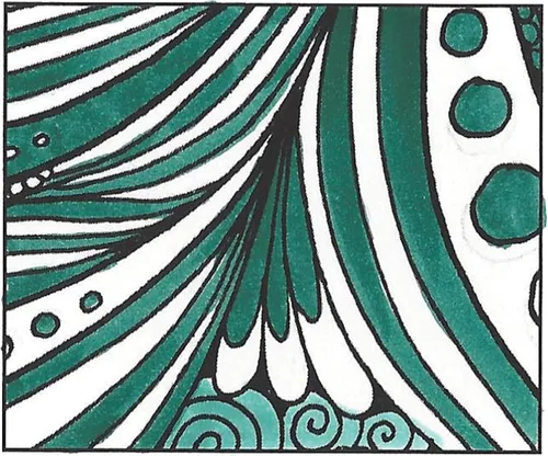 Vista 4 de Tombow Rotulador de doble pincel, 346, verde mar, paquete de 1