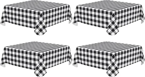 Vista 58 de Misaya - Mantel cuadrado de vinilo impermeable, mantel con respaldo de Aguamarina y blanco