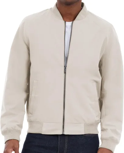 Vista 9 de Michael Kors Men's Lightweight Bomber Jacket, Wind and Water Resistant