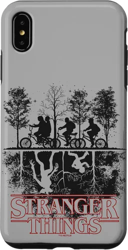 Vista 11 de Stranger Things Upside Down Hawkins Ride - Carcasa con logotipo para iPhone 17