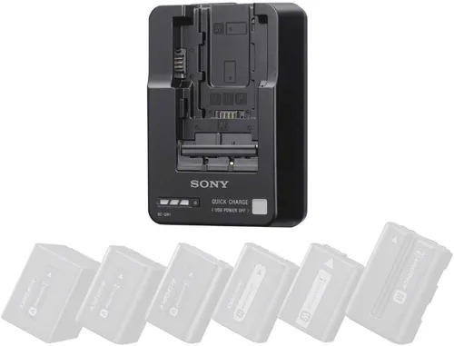 Vista 2 de Sony BCQM1 Cargador de batería compacto (negro)