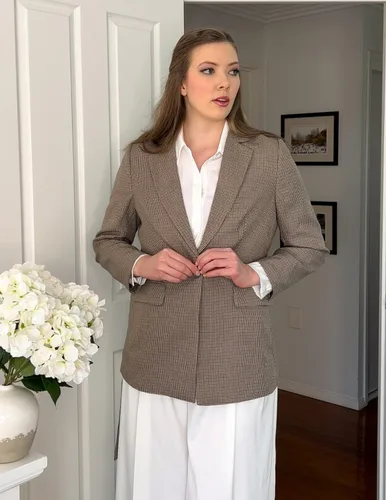Vista 3 de JASAMBAC Womens Blazers for Work Lapel Open Front Long Sleeve Suit Jackets Work Jacket for Business Lady