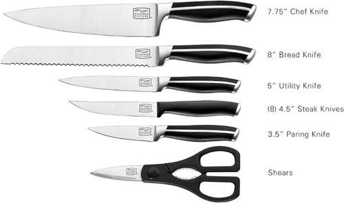Vista 3 de Chicago Cutlery® Burling - Juego de bloques de 14 piezas