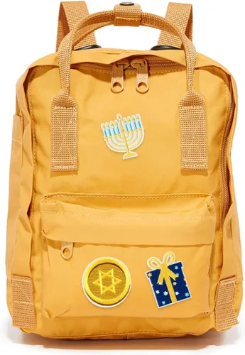 Vista 4 de 8 parches termoadhesivos de Hanukkah con estrella de David, velas Dreidel para coser y reparar, apliques bordados, accesorios para manualidades