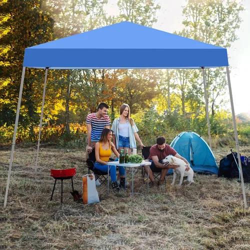 Vista 8 de GDY Toldo para exteriores de 10 x 10 pies, carpa desplegable portátil, toldo plegable instantáneo, toldo impermeable para patio, toldo impermeable