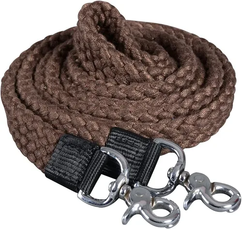 Vista 6 de HILASON Trenzado de algodón plano cuerda cuerda gatillo 1" X 7 pies Carreras de caballos Barril Regalos