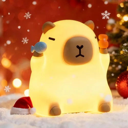 Vista 7 de Linda luz nocturna recargable de panda, luz nocturna para guardería con 3 niveles de atenuación y temporizador, luz nocturna de silicona de lindo