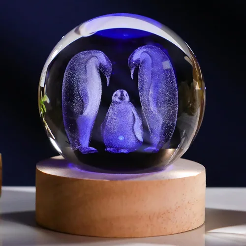 Vista 8 de Regalos de paloma 3D para mujer, bola de cristal de 3.150 in, figuras de paloma, decoración de animales, figura de paloma, regalos para habitación