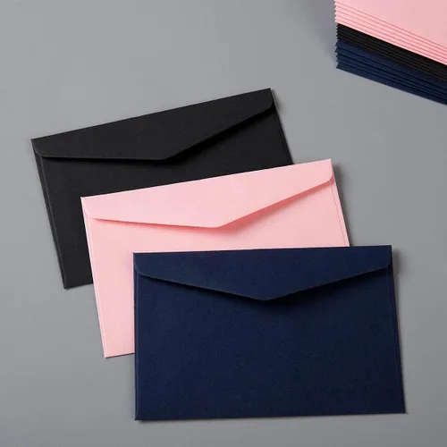 Vista 4 de Paquete de 120 mini sobres negros de papel kraft de 4.13 x 2.76 pulgadas para tarjetas de regalo Autoadhesivo, pequeños bolsillos, para tarjetas