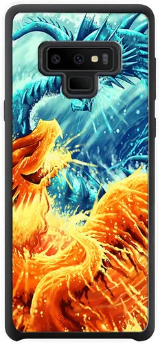 Vista 5 de Funda para Samsung Galaxy Note 10 - Funda de teléfono con diseño de dragón de hielo contra dragón de fuego - Funda de TPU con protección