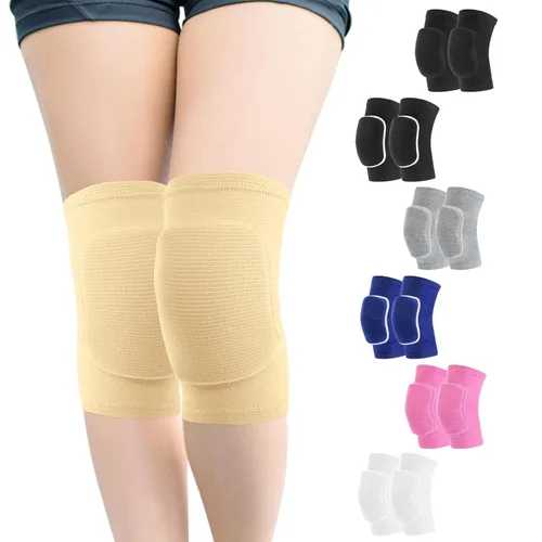 Vista 7 de HISFFOG Rodilleras de voleibol para mujeres, hombres, jóvenes, niñas, niños, rodilleras para voleibol, baloncesto, fútbol, baile, yoga, tenis