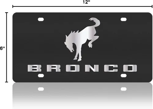 Vista 3 de Eurosport Daytona - Compatible con Ford Bronco 2021-2023 - Placa de matrícula de acero al carbono
