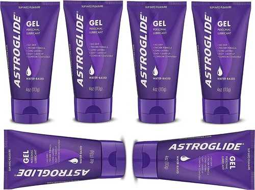 Vista 3 de Astroglide Tubo lubricante de gel de 4 oz (paquete de 6)
