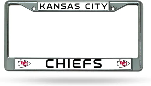 Vista 14 de Rico Industries NFL Football Premium 12" x 6" Chrome Frame with Plastic Inserts - Car/Truck/SUV Automobile Accessory