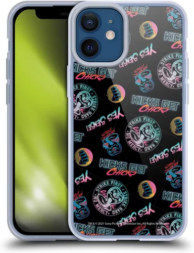 Vista 54 de Head Case Designs Funda de gel suave con licencia oficial de Cobra Kai Eagle Fang Logo Key Art compatible con Apple iPhone 7 Plus/iPhone 8 Plus