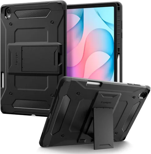 Vista 9 de Spigen Funda para Galaxy Tab S10+ Plus/S9+ Plus (2024/2023), Tough Armor Pro Carcasa rígida protectora con soporte y soporte para S Pen integrado