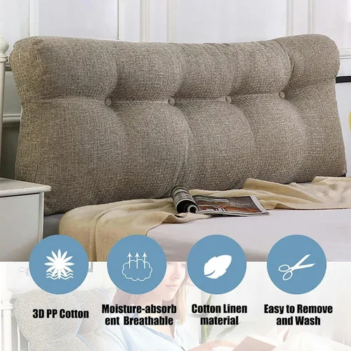 Vista 2 de Almohada de cuña triangular Soporte de posicionamiento Cojín de espalda de lectura Respaldo Soporte de posicionamiento Almohada Almohada de Cabecero