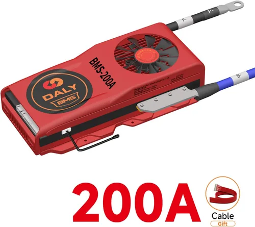 Vista 26 de DALY BMS 72V Li-ion 20S 30A Tablero de protección con cable de equilibrio de puerto común para panel solar autoconstruido, sistema de suministro