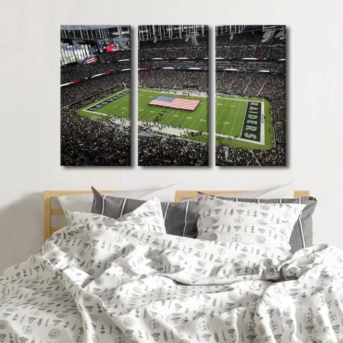 Vista 161 de Lincoln - Lienzo decorativo para pared, diseño de campo financiero de Filadelfia, paisaje de estadio de fútbol de Filadelfia, decoración de pared