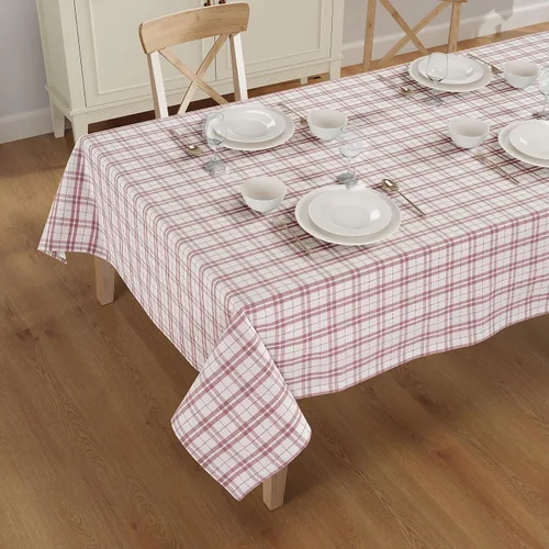 Vista 24 de Mantel de mesa rectangular - Cubierta de mesa - Algodón con costura mitrada - Fundas de mesa a cuadros para cocina, comedor, bodas, decoraciones