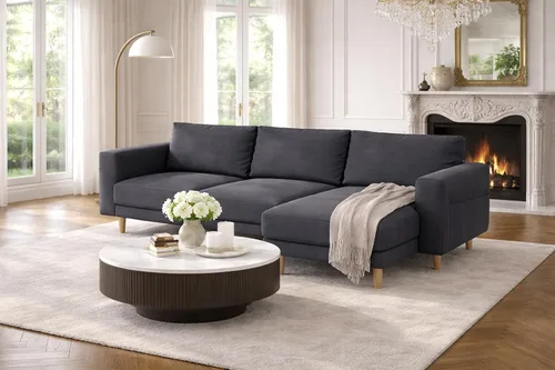 Vista 2 de Asiento duradero de tres o dos (3 o 2) con funda de sofá de repuesto hecha a medida, compatible con IKEA Norsborg - Funda de sofá seccional
