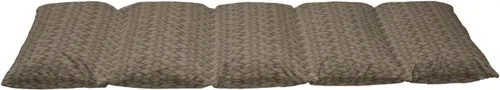 Vista 2 de Lunarable Funda para almohada de suelo de reptil, rayas verticales onduladas con patrón de escamas de medio círculo, ilustración ornamental, tapete