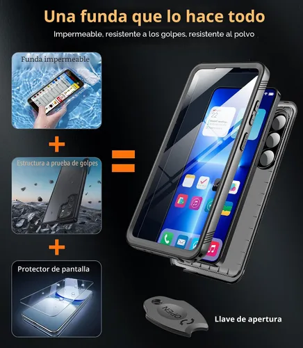 Vista 6 de Cozycase Funda impermeable para iPhone XR (10), a prueba de golpes, a prueba de polvo, con protector de pantalla integrado para Apple iPhone XR