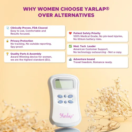 Vista 8 de Yarlap® con AutoKegel® Entrenador de suelo pélvico aprobado por la FDA Diseñado en Estados Unidos, fabricado en el Reino Unido con un alto