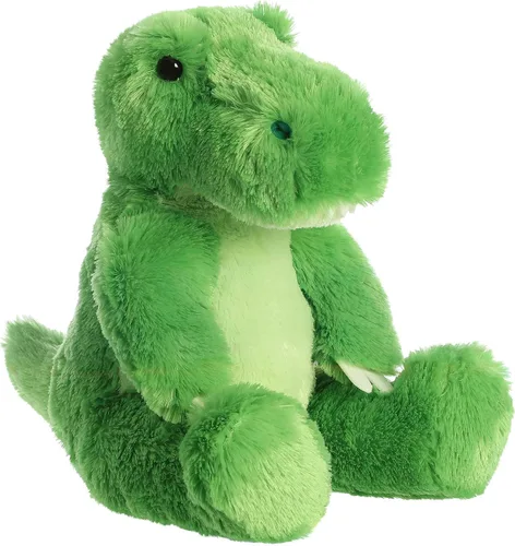 Vista 2 de Aurora® Cuddly T-Rex - Animal de peluche - Comodidad acogedora - Acurruces sin fin - Verde 14 pulgadas