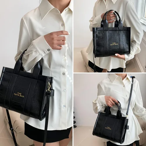 Vista 2 de JQAliMOVV The Tote Bag - Bolso de cuero para mujer, bolso de mano de diseñador con asa superior, bolsos cruzados para trabajo y viajes