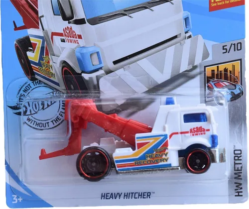 Vista 2 de Hot Wheels Metro Series 5/10 - Enganche pesado 129/250, blanco/rojo